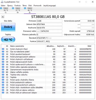 Predám zachovalé HDD disky v 100% stave - 2