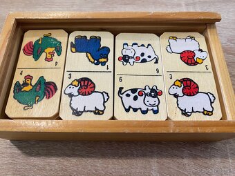 Dřevěné domino zvířátka - 2