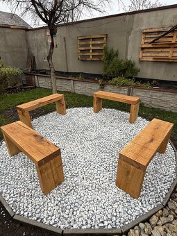 Zahradní lavice k ohništi - 2