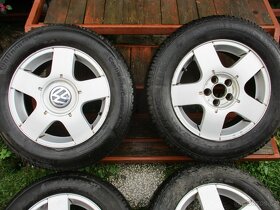 Alu kola 5x100 R15 Pneu 195/65 R15 Zimní - 2