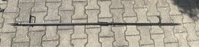 Garnýž kovová 138 cm jednořadá záclonová tyč - 2
