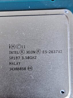 5 ks Intel Xeon E5-2637v2 / 3,5 Ghz / 15MB Cache - 2