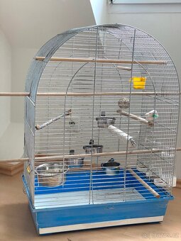Velká klec pro střední a velké papoušky + příslušenství - 2