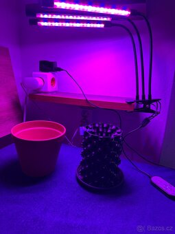 LED lampa na pěstování rostlin – 3 ramena, 27W (LEDmeGrow) - 2