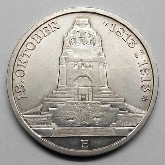 Stříbrná mince r. 1913 Fridrich August III. - 2