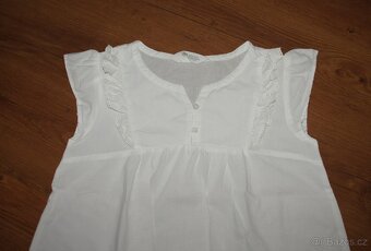 Bílý top H&M - vel. 140 - 2