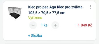 Klec pro psa - rezervovane do 12.7. - 2