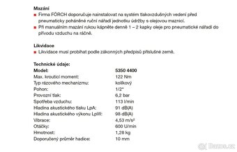 Pneu příklepová ráčna 1/2” 122 Nm,kvalitní, výkonná - 2