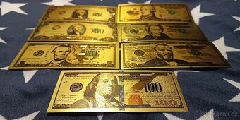 Kompletní sbírka pozlacených USA dolarů. RARE - 2