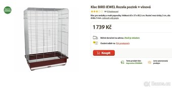 Prodám klec pro papouška - 2