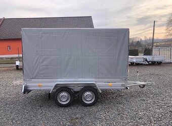 Přívěsný vozík 295x145cm, plachta, 750kg, 130km/h - 2