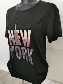 Dámské černé tričko s nápisem NEW YORK - Vel. M-M/L-L - 2