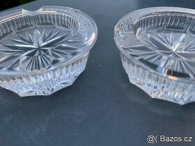Bohemia Crystal broušený popelník 2ks v originálním balení - 2