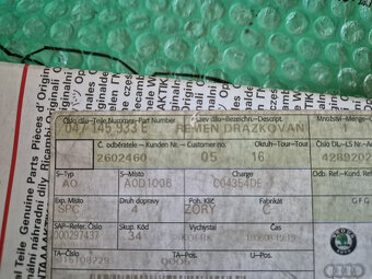 řemen alternátoru Škoda Felicia 1.3 s klimatizací 047145933E - 2