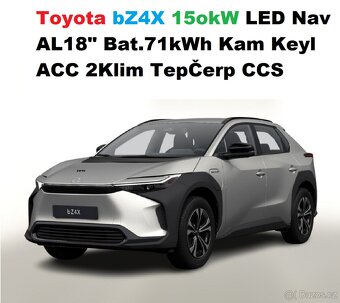 Toyota bZ4X 204ps Bat.71kWh LED Nav Kam Keyl ACC TepČer 5/25 - 2