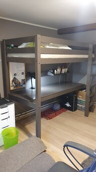 patrová postel s pracovní deskou Vipack - 2
