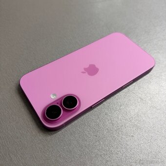 iPhone 16 128GB růžový, 100% baterie, jako nový, záruka - 2