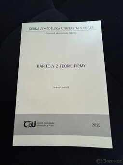 Vysokoškolské učebnice ČZU - ekonomika a management - 2