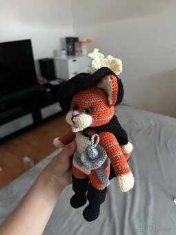 Háčkovaný Kocour v botách - 2