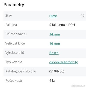 Svíčky Bosch FR78X - 2