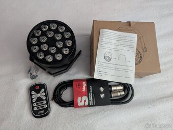 4xRtktoup RGB dobíjecí LED par Light, - 2