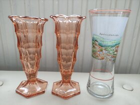 Vázičky barevné výška 15 a 16 cm - 2