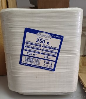 Jednorázové plastové misky na hranolky 200ml 250 ks - 2