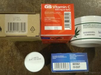 Vitamíny, konopný balzám.. vše 400,- - 2