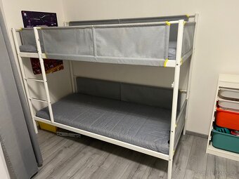 Dětská dvoupatrová postel | včetně matrací - 2