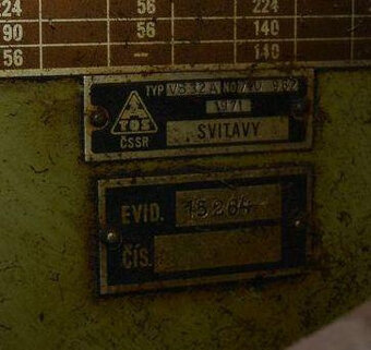 Sloupová vrtačka VS 32A, TOS Svitavy - 2