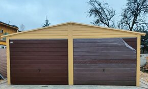 Plechová garáž 6x6 - 2