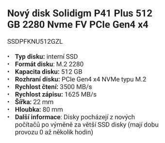 SSD M2 nvme gen 4 512gb - 2