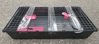 607  Klec pro morčata černo-růžová - SLEVA 50% - 2