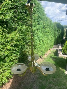 Mohutný mosazný lustr - 2