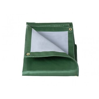 Zakrývací plachta KATARO zelená / šedá PVC 500g/1m² - 2