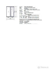 plastové posuvné dveře - bílá barva - 2