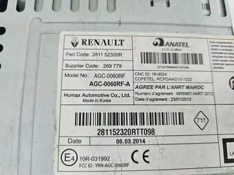 DACIA RENAULT CD MP3 USB AUX BLUETOOTH - LODGY LOGAN SANDERO - 2