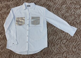 Dívčí trika dlouhý rukáv + košile - 2