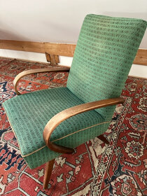 Křesla 2ks Halabala a stolek pavouk - 2