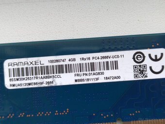 Paměťi Ram DDR 4 / 8 Gb. - 2