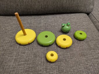 Dřevěná skládací žabka - 2