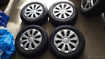 Téměř NOVÁ zimní kola 15" 5x100 Škoda Scala - TOP - 2