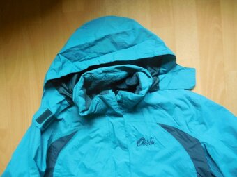 dámská Toptex sv.modrá bunda, šustka ,kapuce jaro 46/L-XL - 2
