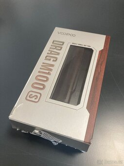 VooPoo Drag M100S Mod (Black & Darkwood) - 2