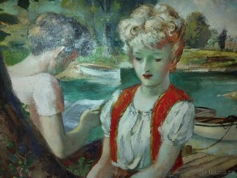 Olej na plátně sig. André Hofer 1890-1974 - 2