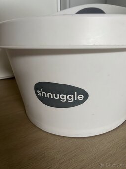 Shnuggle Vanička Toddler bílá se světle šedou opěrkou - 2