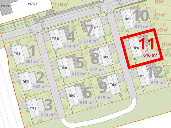 Prodej stavebního pozemku 616 m2, Velká Bystřice - 2