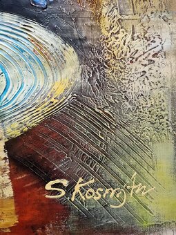 SHAUL KOSMAN - originálna olejomaľba, moderný expresionizmus - 2