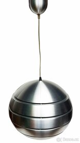 Futuristický KOVOVÝ stříbrný lustr "vosí hnízdo"... - 2