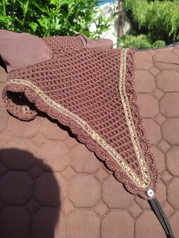 Hnědá skoková sada equiline. Dečka a čabraka - 2